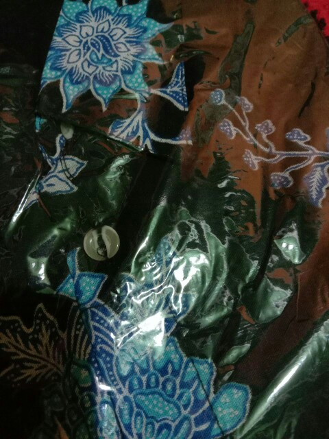 Promo Batik Couple Keluarga Sarimbit Sania Ruffle Batik Ori Ndoro Jowi Motif Cibulan Biru
