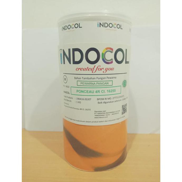 

Diskon Pewarna Makanan INDOCOL PONCEAU 4R CI.16255 - PACKING 1 KG Diskon