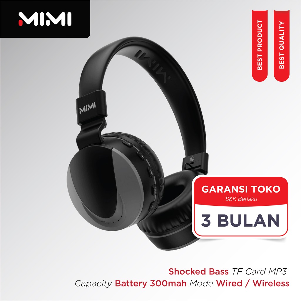 MIMI Wireless Headset MM-A9 Shocked Bass
