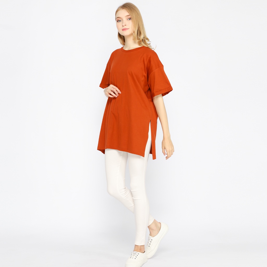 Elbow Kaos Oversize Wanita Basic Oversized Top