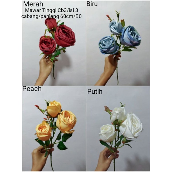 Mawar Tinggi 3 Cabang 1320