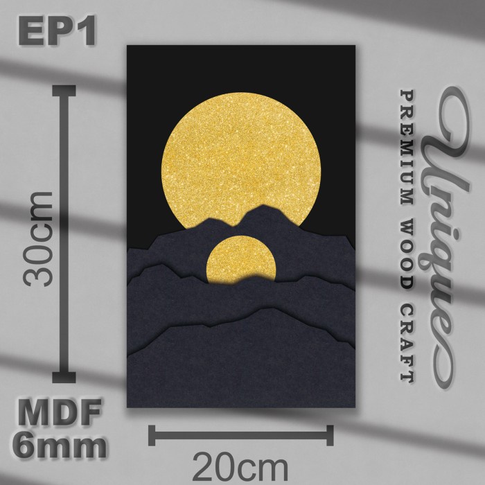 Dekorasi Hiasan Dinding MDF Ruangan Rumah Minimalis EP