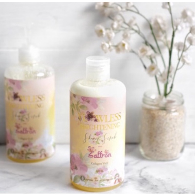 Vloowless Brightening Shower Scrub With Saffron 500ml