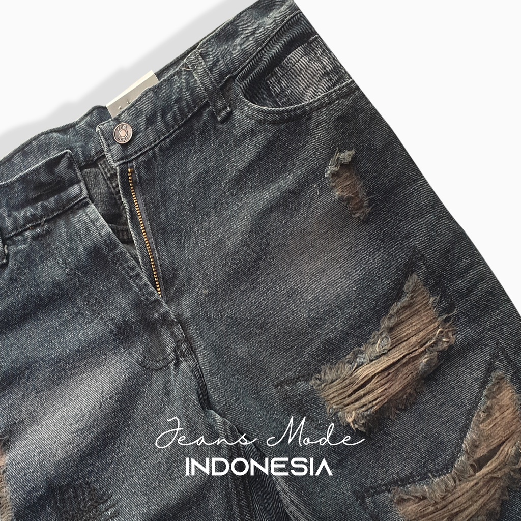 Jeans pendek pria Riped orginal jeanas sobek pria jeans levis pria