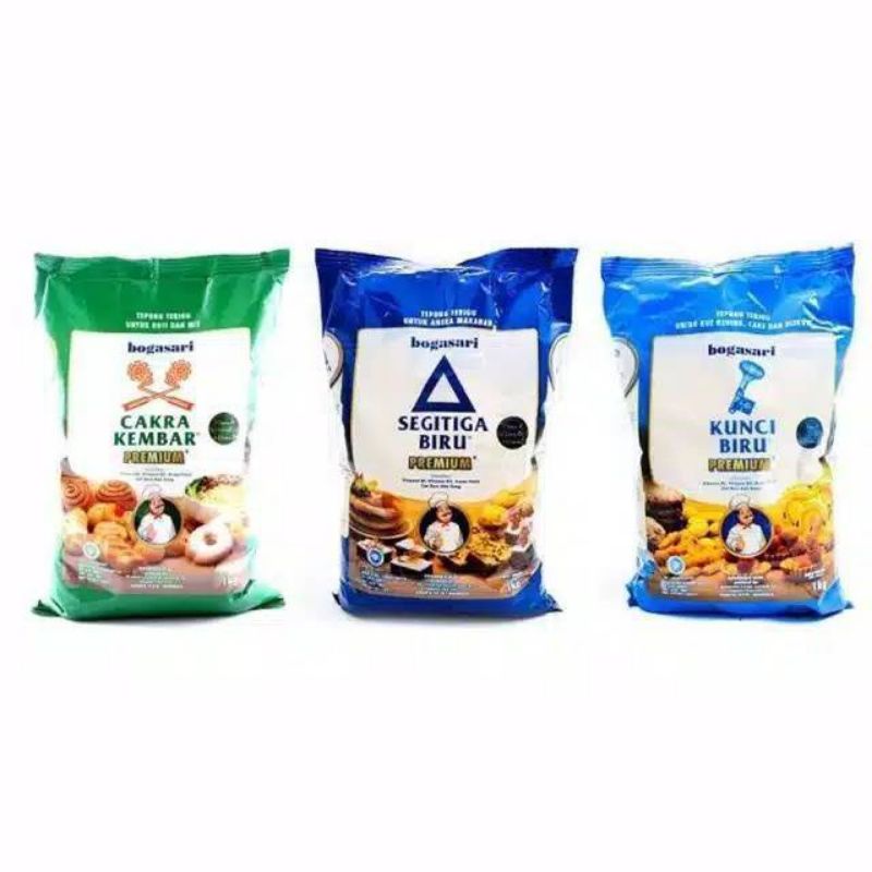 

Tepung Segitiga Biru / Kunci Biru Premium 1kg