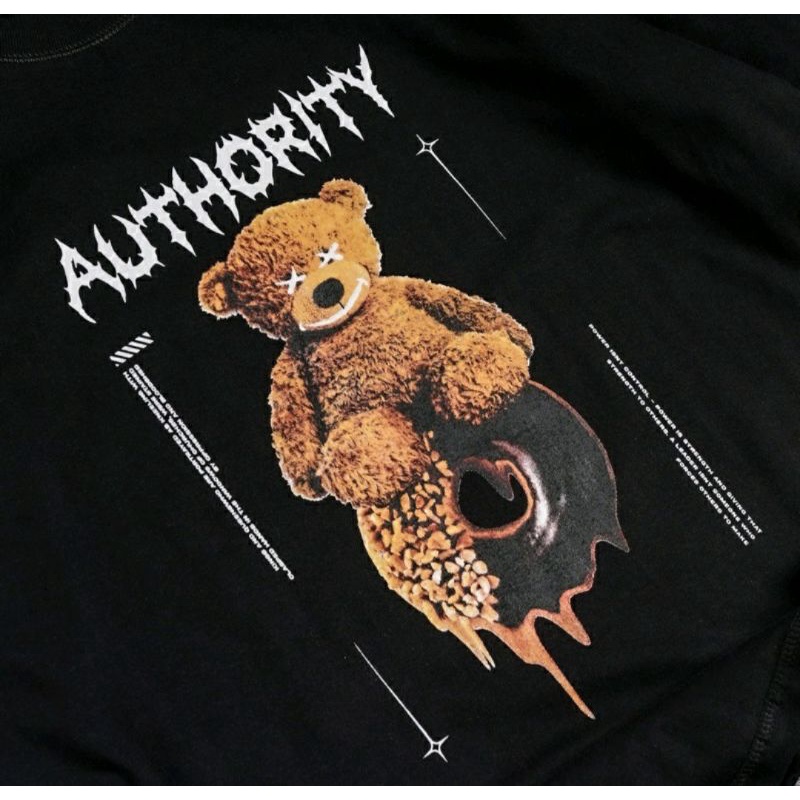 kaos oversized / baju kaos oversized / oversized t shirt / kaos motif beruang