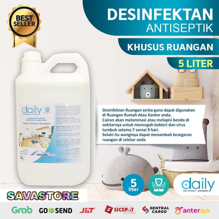 Disinfektan Khusus Ruangan 5 Liter Disinfectant Daily Antiseptik - Disinfectant Desinfektan