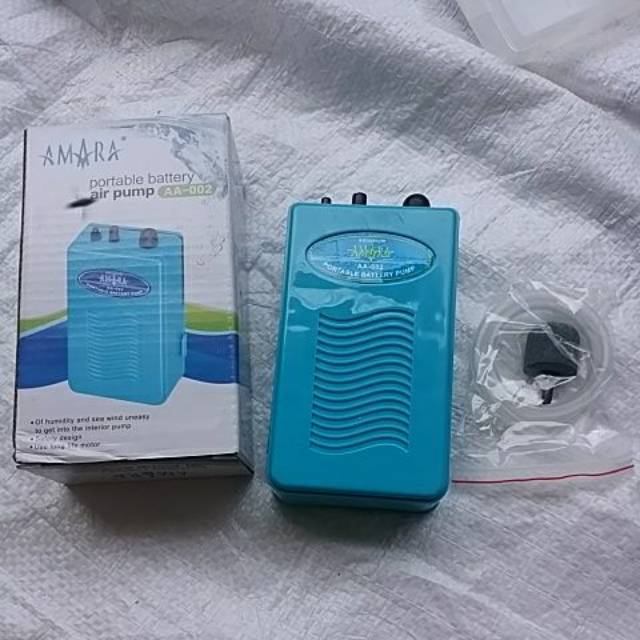 Portable Batteray Air Pump Aerator Amara 002 Buat Umpan Hidup Anda Murah Laris Semarang Shopee Indonesia