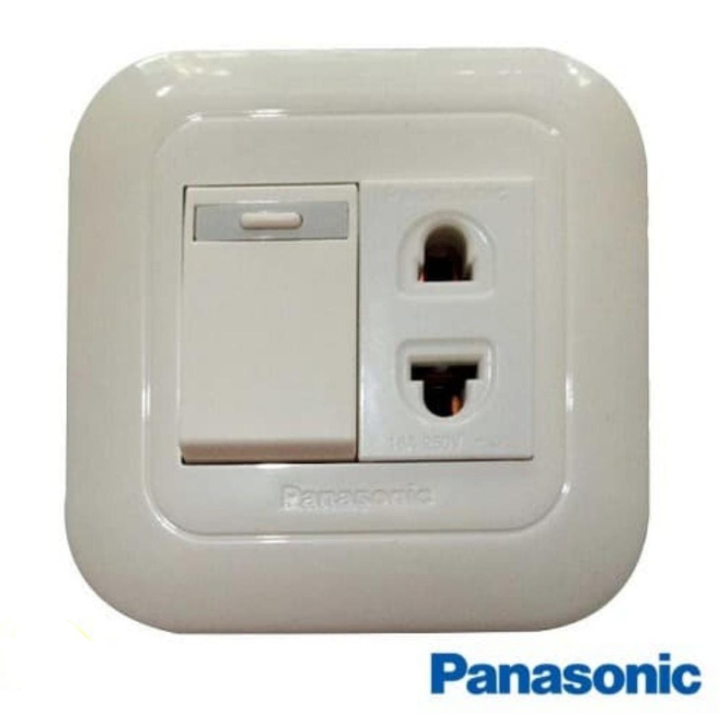 Saklar Engkle Panasonic mata kecil dan stopkontak universal non CP Kombinasi Switc Outlet Inbow292