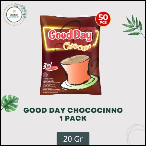 

KOPI GOOD DAY COCOCCINO 1 PACK 50 PC X 20 GR MURAH !!