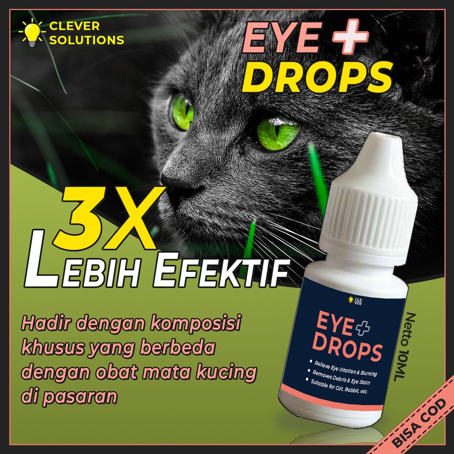 EYE PLUS DROPS Obat Tetes Mata Kucing Obat Sakit Mata Kucing Belekan