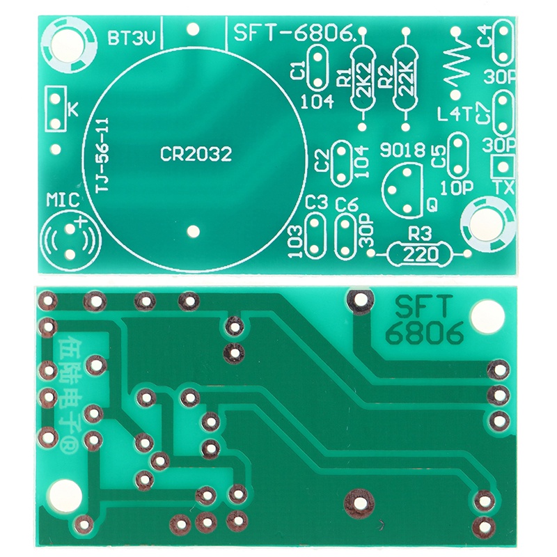 {LUCKID}FM Stereo Radio Transmitter DIY Kit With Microphone DC 3V Soldering Practice