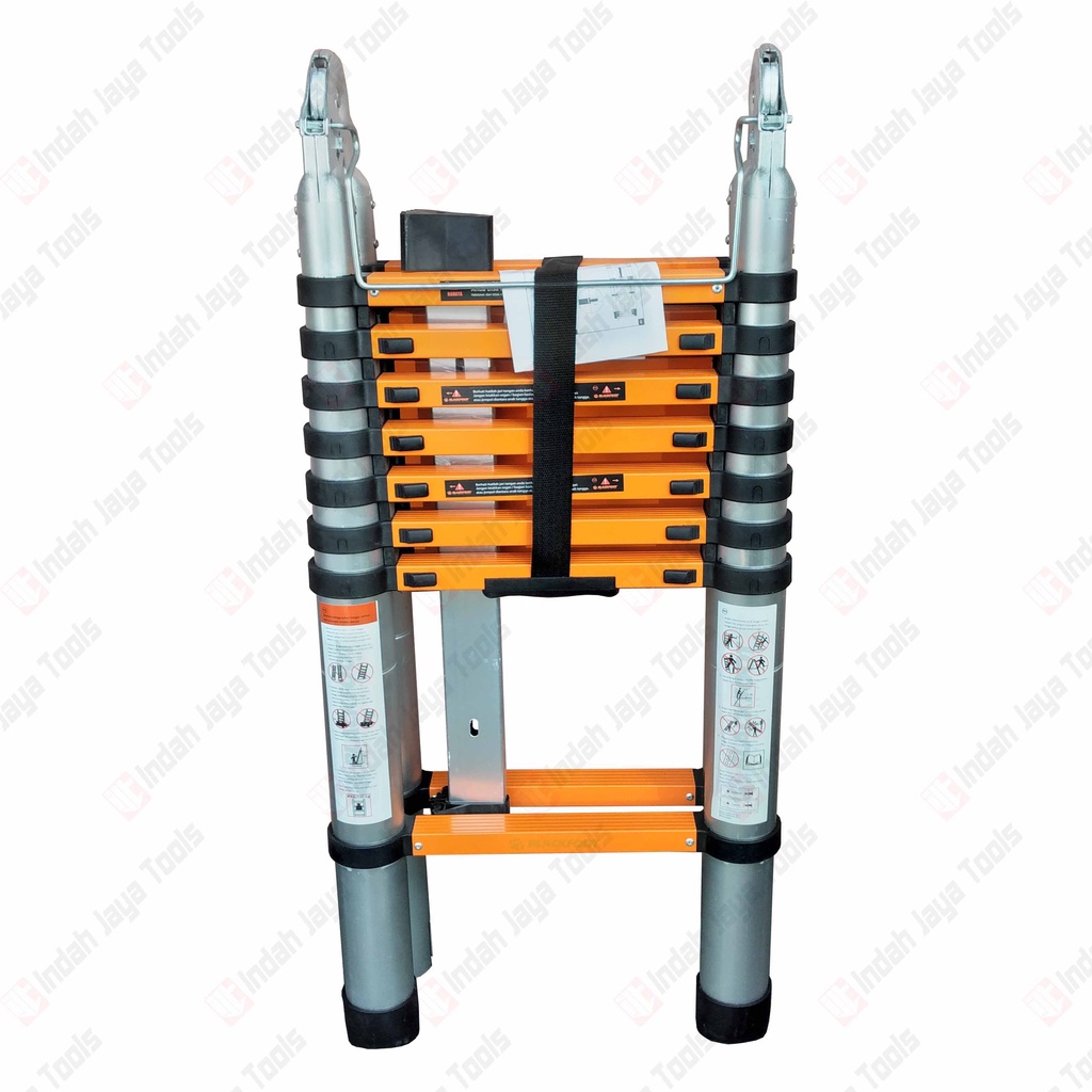 BLACKFOOT Tangga DOUBLE TELESKOPIK 2.5 + 2.5 = 5 M Lipat Alumunium