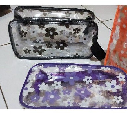 Dompet Tas kosmetik Anti Air Bahan PVC Cosmetic Organizer Travel Bag