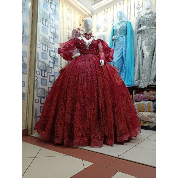 gown pengantin barby