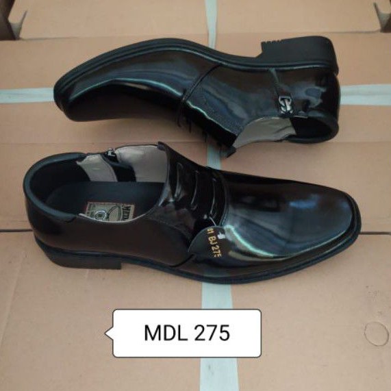 sepatu kulit pria PDH polri TNI security guard PNS sepatu Kerja formal Tampil lebih