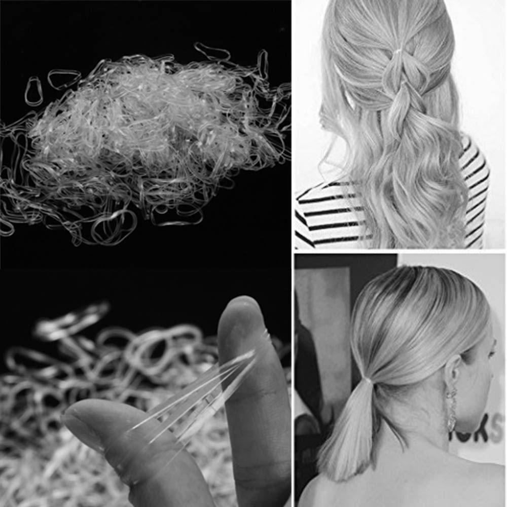 Needway Karet Rambut Karet Cewek Wanita Elastis 500pcs Ikat Rambut