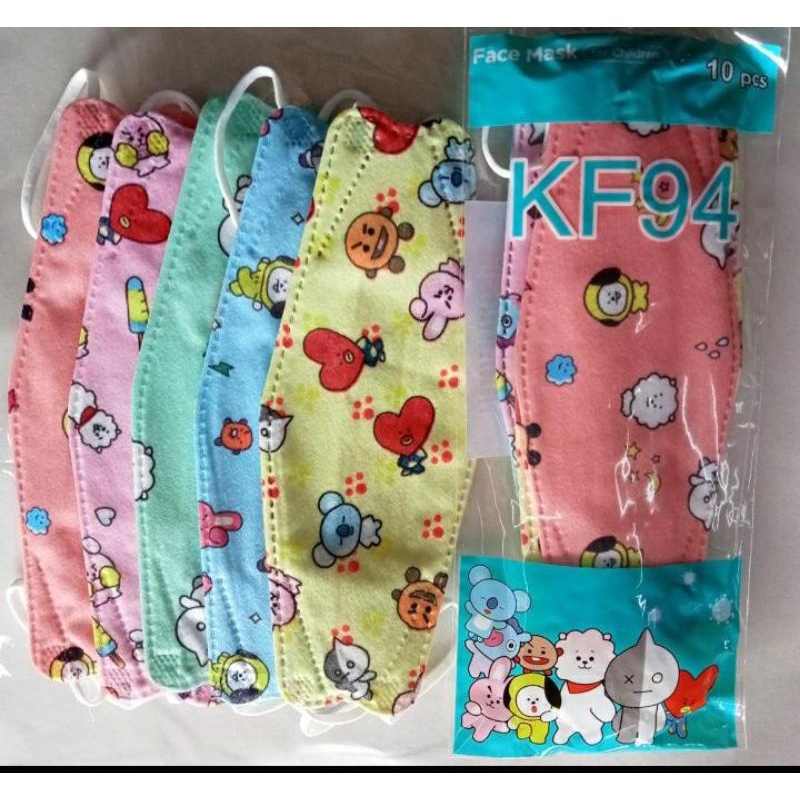 masker anak kf 94 bts 20pcs