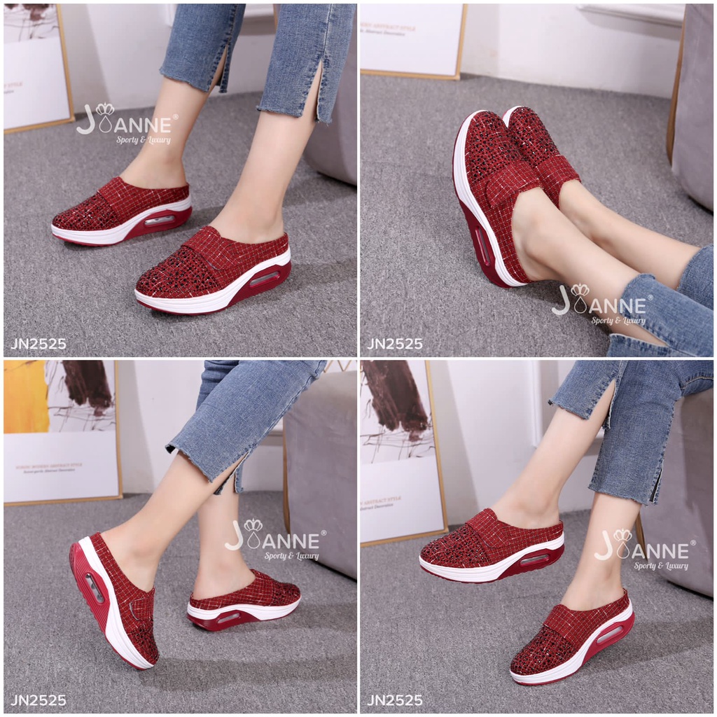JOANNE SEPATU WANITA SLOP WEDGES SHOES #JN2525 ORIGINAL (RESTOCK)