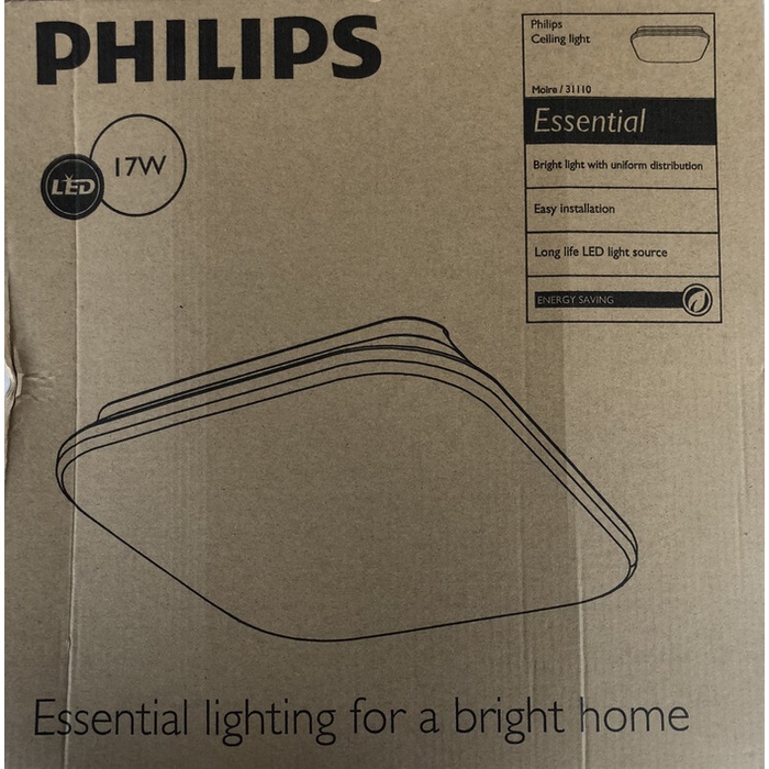 ELEKTRONIK LAMPU LAMPU PLAFON LED PHILIPS / MOIRE 31110 / 17W ORIGINAL-PROMO-SALE