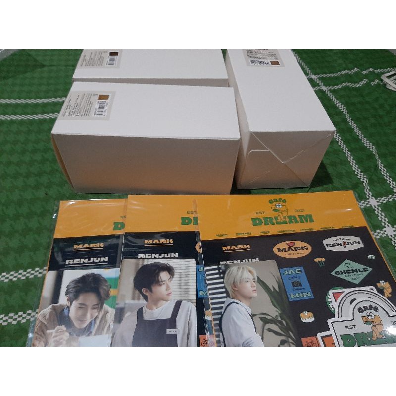 [ready stock] nct dream reusable cafe, luggage 7dream photocard jeno jaemin renjun pc