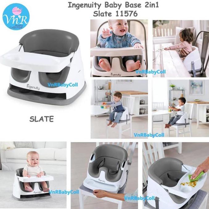 Sale Kursi Makan Bayi Baby Chair Booster Seat Ingenuity Baby Base 2 In 1 - Peacock Blue