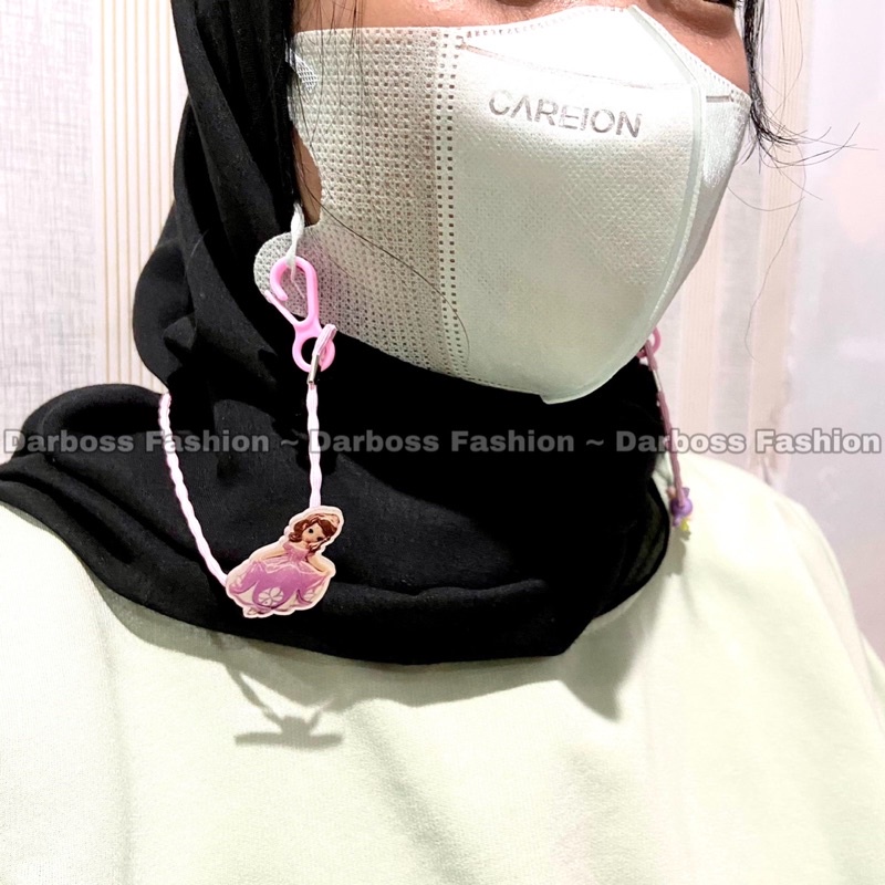 Strap Masker 2in1 Anak dan Dewasa / Tali Kalung Masker / Pengait Masker / Konektor Masker / Tali Lanyard / Mask Extender / Tali Masker anak laki-laki / Clay stopper lucu l