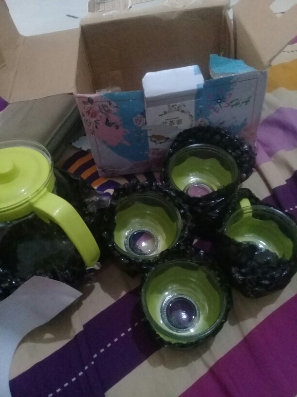 Teapot Sun Glasses Set Motif Bunga / Teapot Polos / Teapot Sarangan