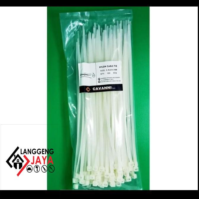 

Kabel Tis 3.6 X 200Mm Putih Cavanni (100Pcs) Langgeng-