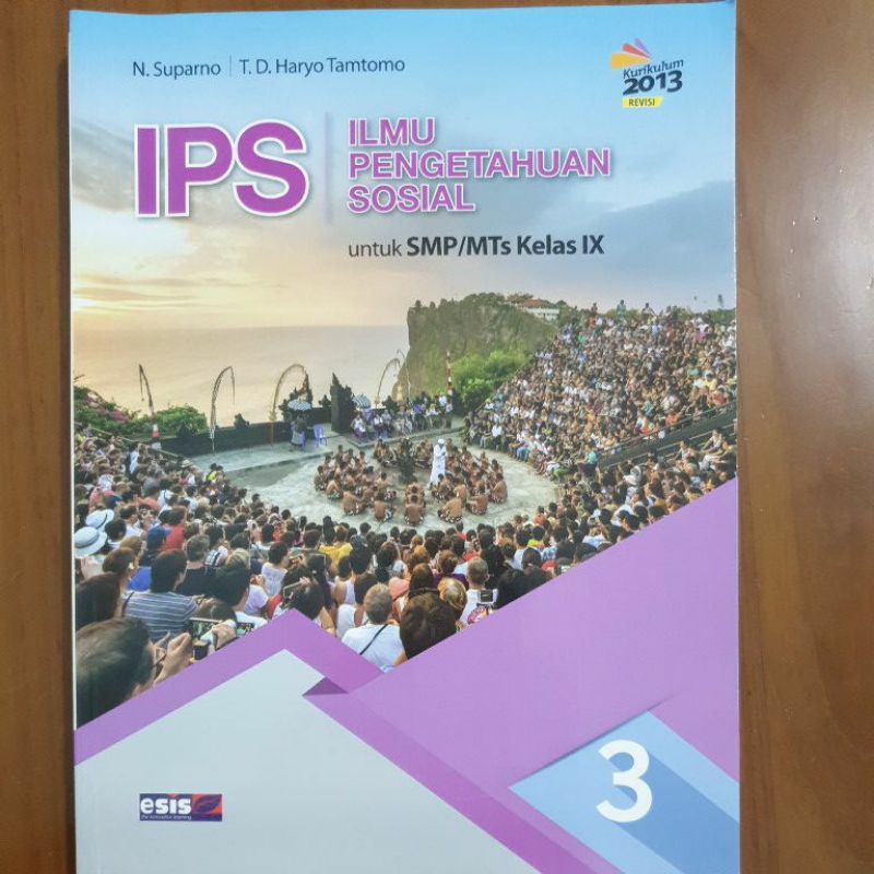 Buku IPS Kelas 9 bekas Erlangga
