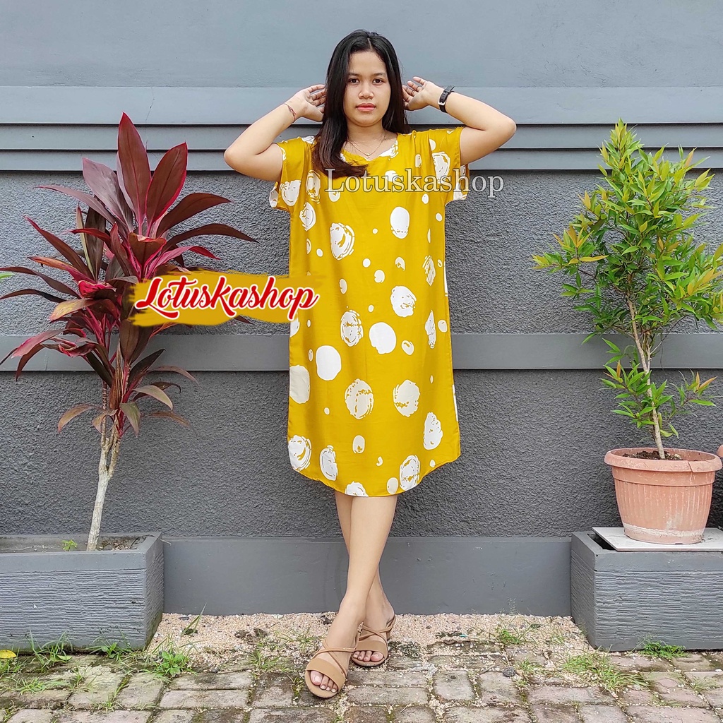 Daster Bali Daisy-Bomba Mustard