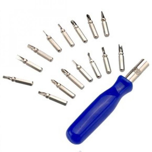 OBENG SET 16 IN 1 Mini Tool Kit Set Obeng Reparasi Serbaguna Obeng Magnetic 16 in 1 Multifungsi