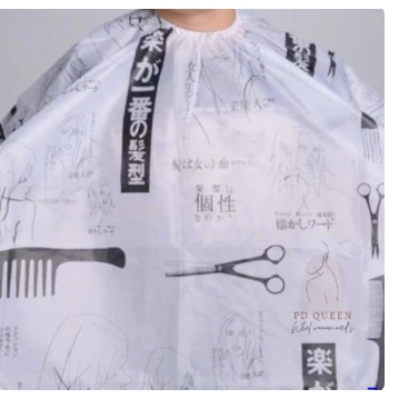 CAPE / KEP / KIP Cukur Potong Barber Salon Plastik / Alas Potong Rambut