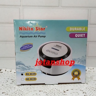 Nikita Star NS AC20 AC 20 mesin Pompa Udara angin Aerator Air Pump 2 lubang airpump NSAC20