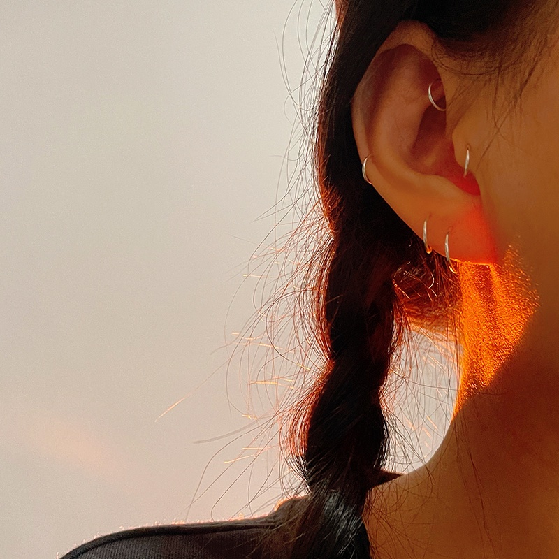 Roselife 1 Pasang Anting Tusuk Stainless Steel 316L Anti Alergi Untuk Wanita