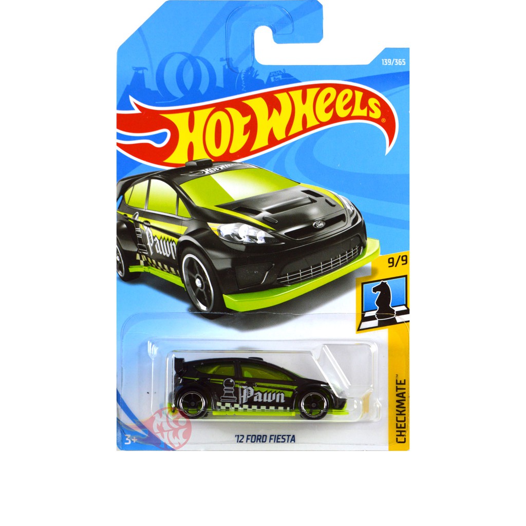 '12 Ford Fiesta HITAM / BLACK PAWN CHESS- HW Hot Wheels Hotwheel