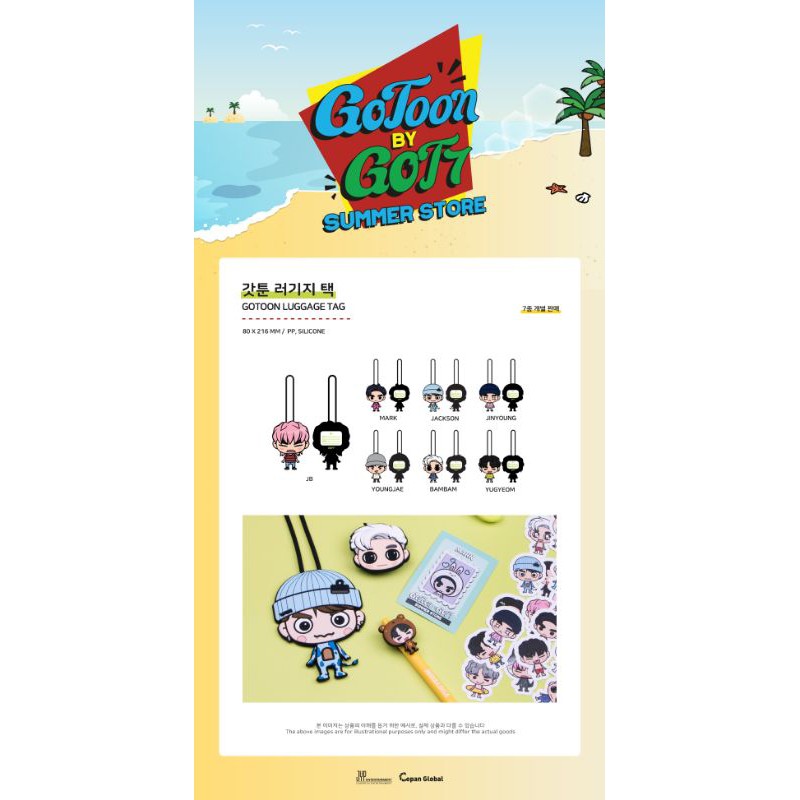 GOT7 - GOTOON LUGGAGE TAG / 2020 SUMMER STORE