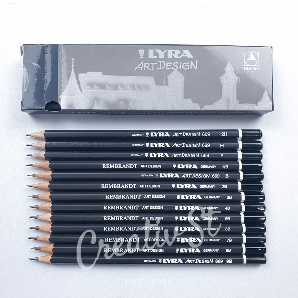 

LYRA Rembrandt Graphite Pencils Art Design 669 Pensil Desain Sketsa