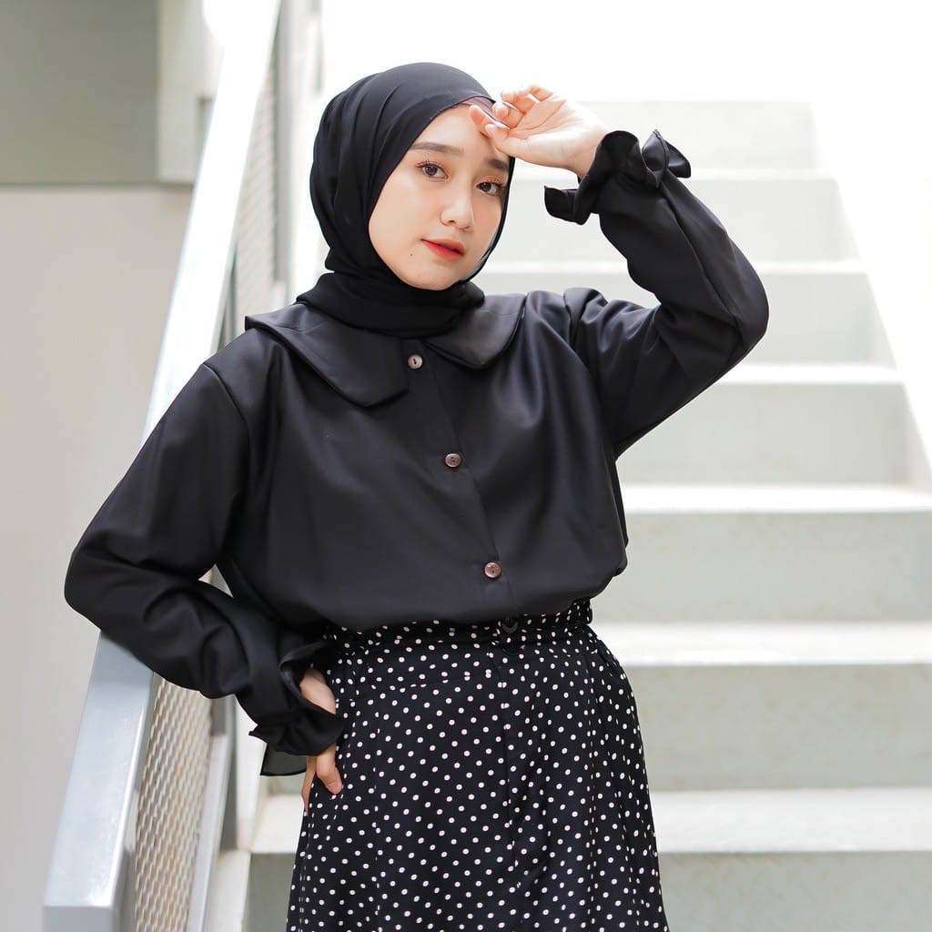 RABIYA BLOUSE / ATASAN WANITA MOSCREPE / BAJU ATASAN TERBARU