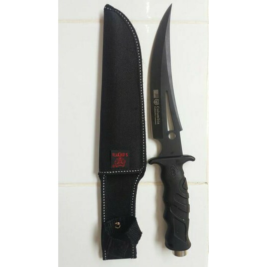 Pisau columbia black cavra knife stainless sangkur belati survival
