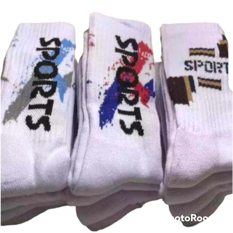 Kaos Kaki Pria Wanita Olahraga Panjang SebetisTebal Badminton