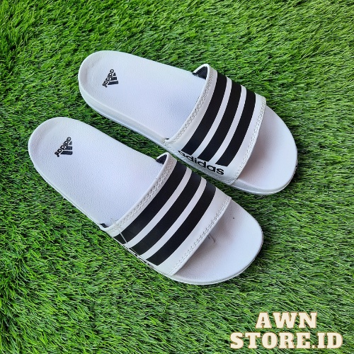 sendal adidas slide sport putih hitam sandal slop pria wanita import premium flip flop vietnam