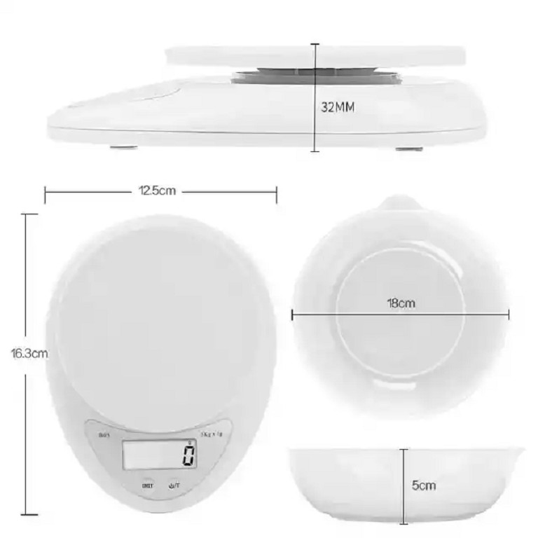 TIMBANGAN DIGITAL MANGKOK -  Timbangan Kue Dapur Mangkuk Digital Elektronik Electric B05-5