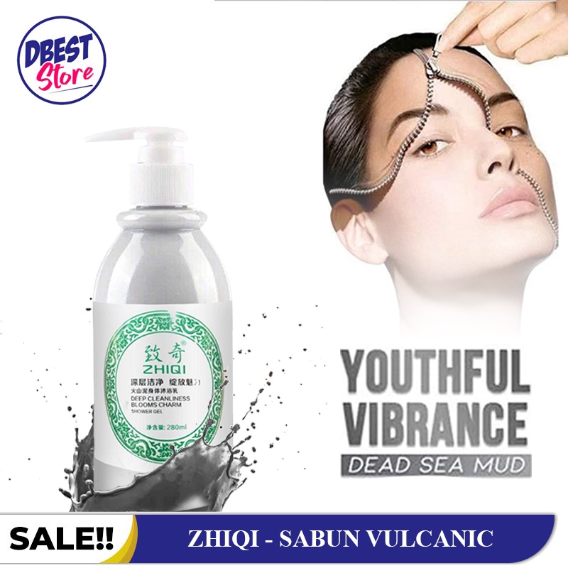 DBEST - Original Zhiqi Sabun Lumpur Vulkanik / Sabun Whitening Ampuh Memutihkan Badan dan Wajah [ 280ml ]