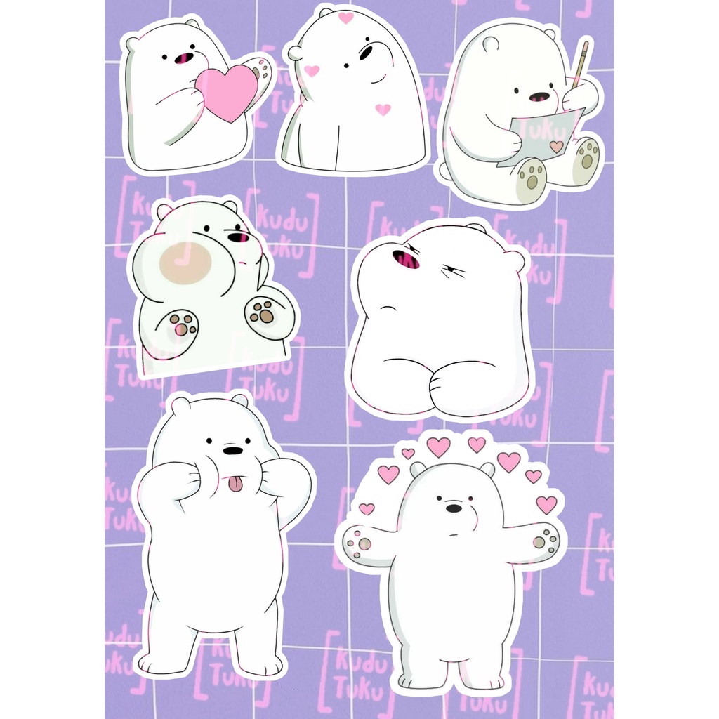 

STKR White sticker / sticker pack putih
