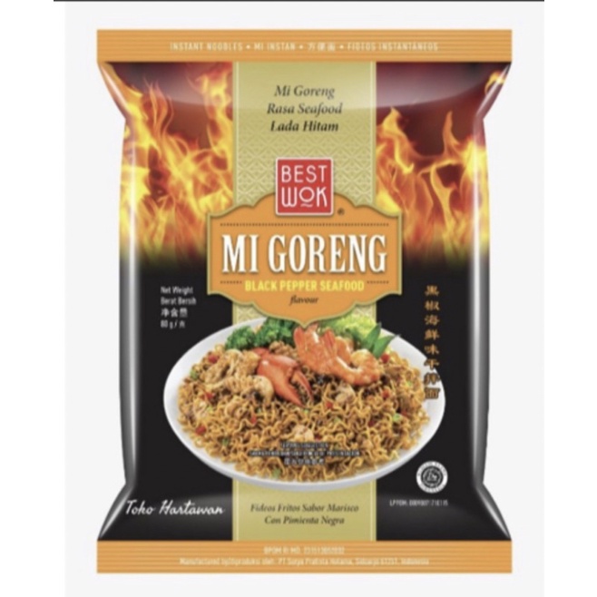 

Mi goreng best wok seafood lada hitam mie instant