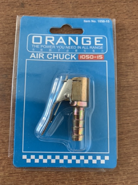 Air chuck isian angin jepit model klip orange - tire chuck