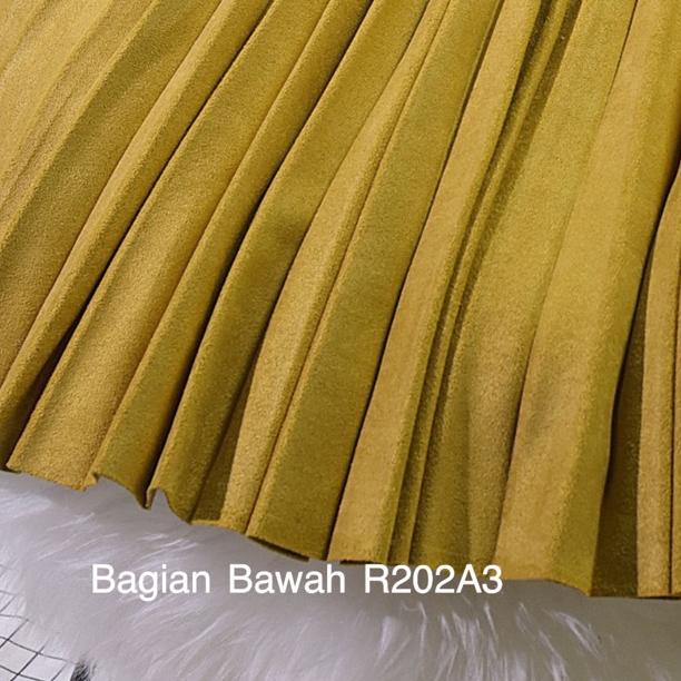 Terbaru PDBFC FW R202LG Rok Plisket Suede 7/9 London Girl IMPORT PREMIUM | Suede Pleated Skirt Premi