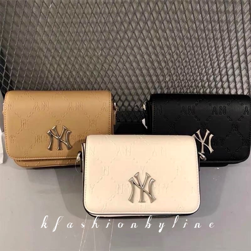 MLB Monogram Diamond Embo Mini Crossbody Bag New York Yankees