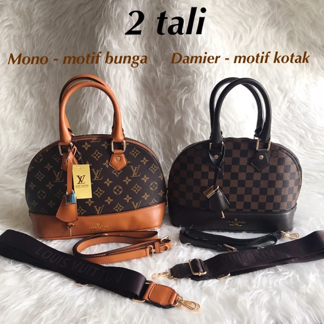 ALMA 27cm DAMIER MONO ADA GEMBOK + KUNCI